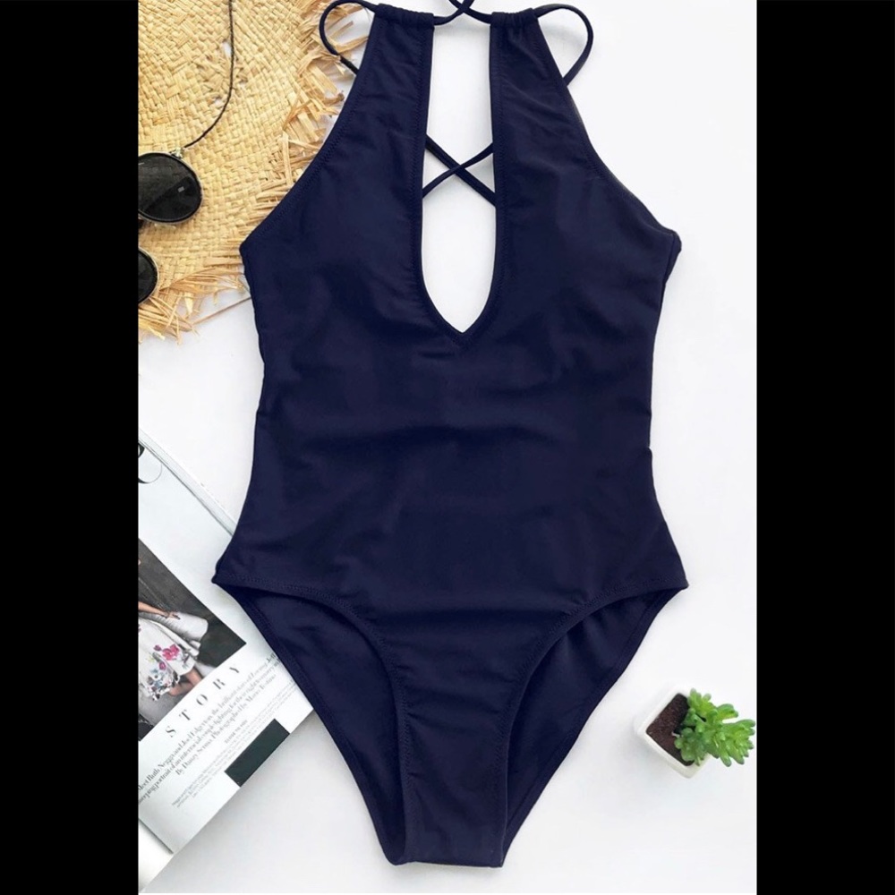 Halter One Piece Swimsuit